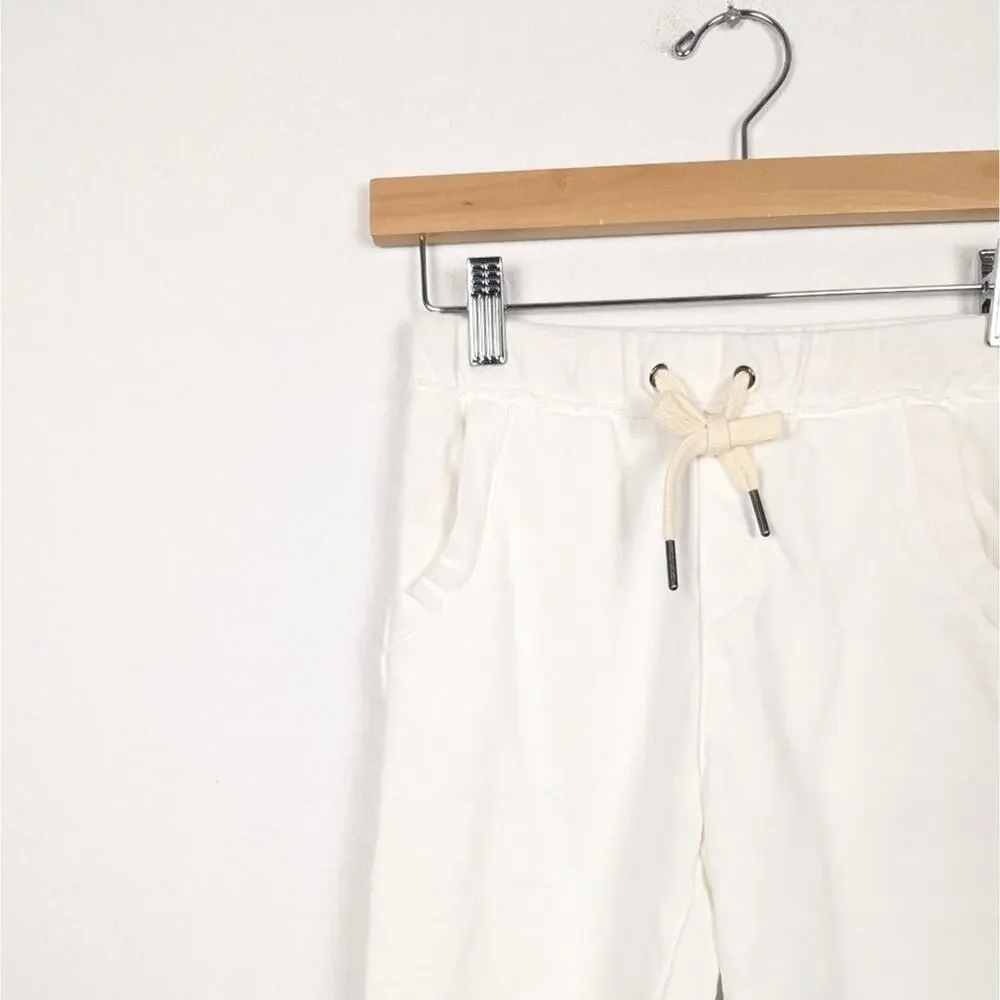 NWT Miki Miette Cream Kid’s Rusty French Terry Shorts Size 6Y